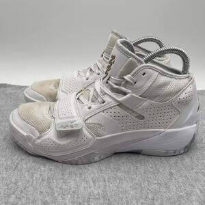 Men’s NIKE Air Jordan Zion 2 TB Nike White Basketball Size 8 Gold DQ7688-170